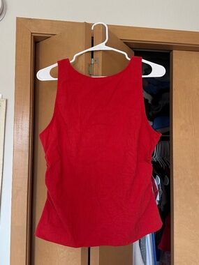 NWT Free People Red Open Back Tank